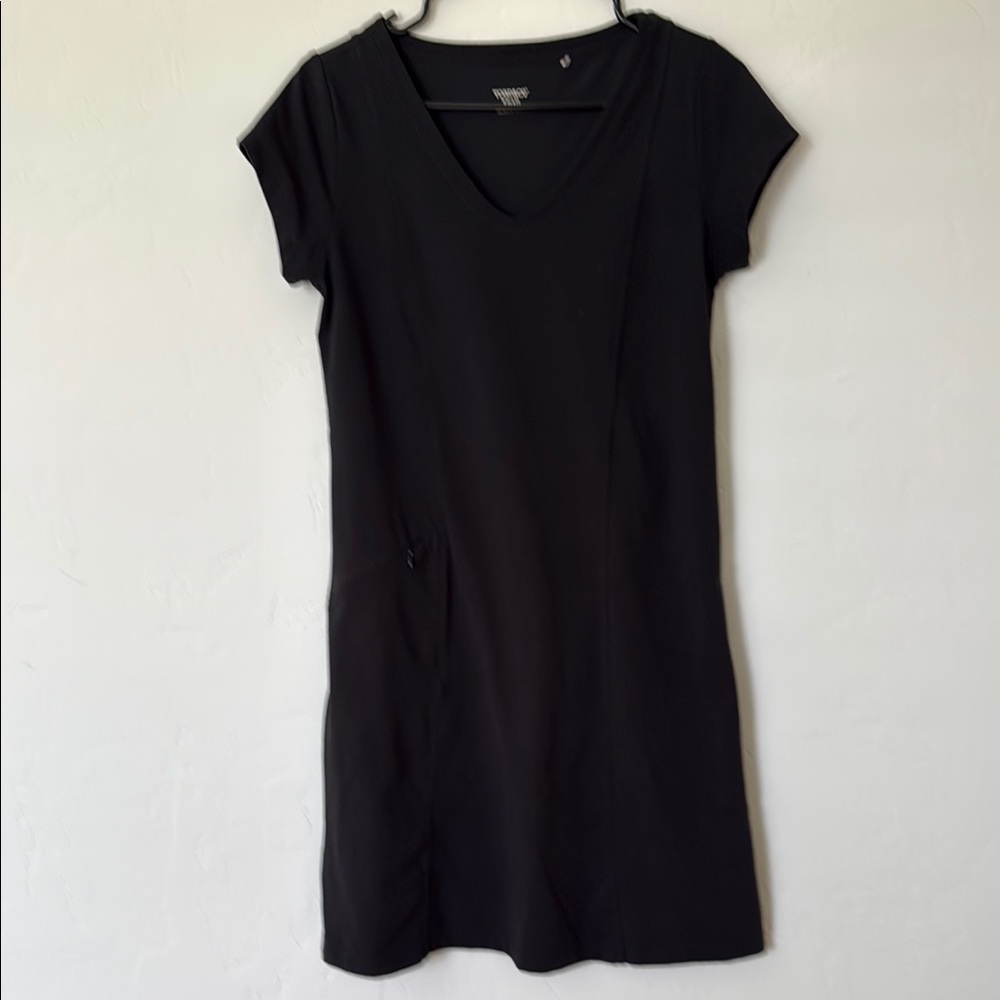 Toad&Co Black Rosemarie Cap Sleeve Dress Size Small